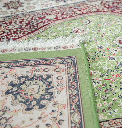 Modefa Prayer Rug Luxury Velvet Carpet Islamic Prayer Rug Shehzade - Lavish Green