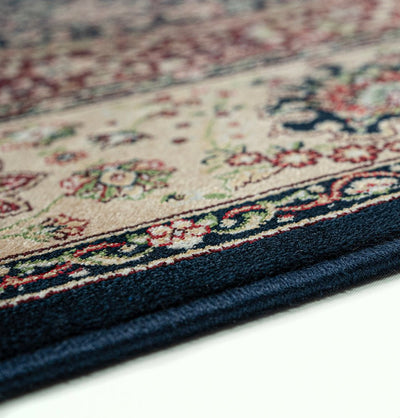 Modefa Prayer Rug Luxury Velvet Carpet Islamic Prayer Rug Shehzade - Majestic Navy Blue