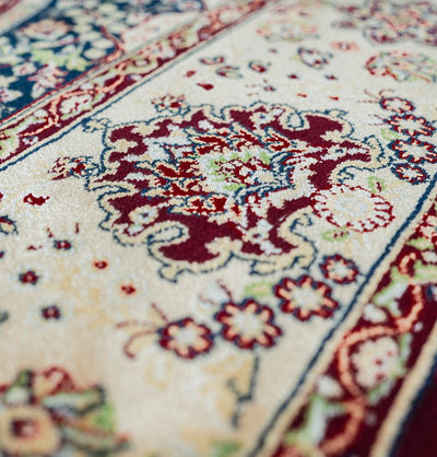 Modefa Prayer Rug Luxury Velvet Carpet Islamic Prayer Rug Shehzade - Royal Red
