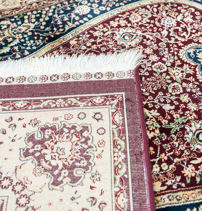 Modefa Prayer Rug Luxury Velvet Carpet Islamic Prayer Rug Shehzade - Royal Red
