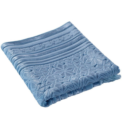Modefa Prayer Rug Luxury Velvet Islamic Prayer Rug Najma Steel Blue