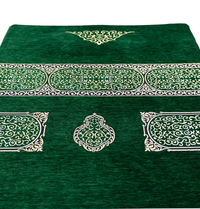 Modefa Prayer Rug Olive Green Foldable Foam Islamic Prayer Rug | Luxury Meccan - Green