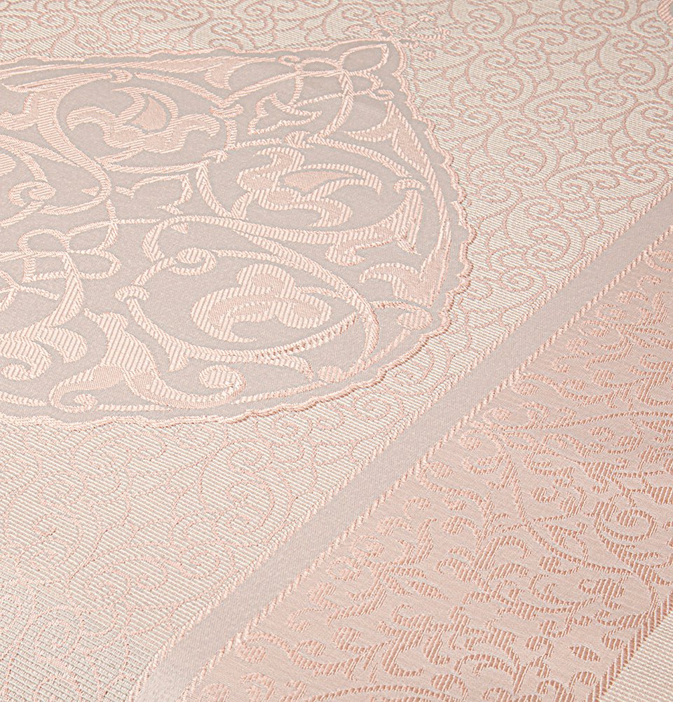 Modefa Prayer Rug Pink Islamic Gift Set - Prayer Mat & Tesbih in Taffeta Gift Bag - Pink