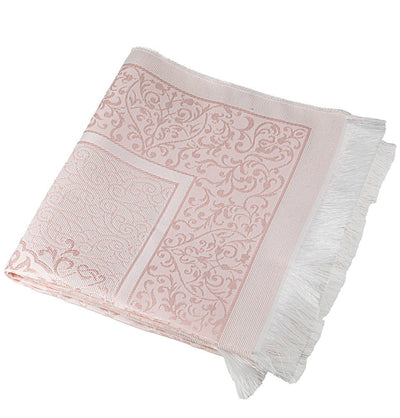 Modefa Prayer Rug Pink Islamic Gift Set - Prayer Mat & Tesbih in Taffeta Gift Bag - Pink