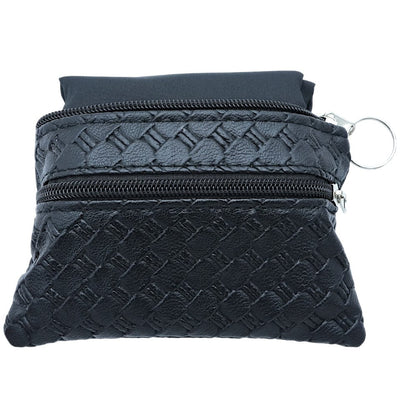 Modefa Prayer Rug Pocket Travel Prayer Mat with Zippered Case - Black with Gold Tulip