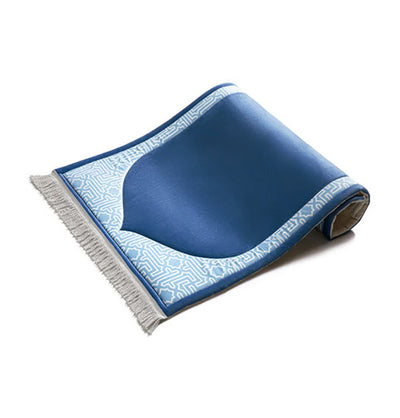 Modefa Prayer Rug Premium Foldable Cushion Junior Prayer Mat - Andulus Arch Blue