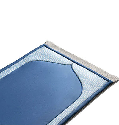 Modefa Prayer Rug Premium Foldable Cushion Junior Prayer Mat - Andulus Arch Blue