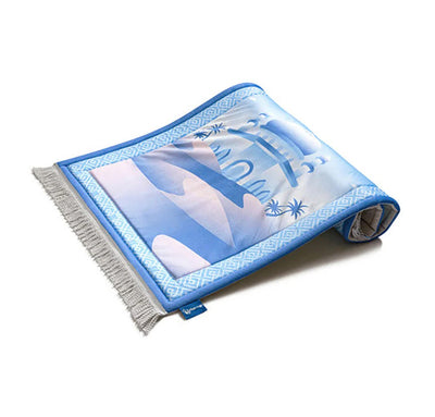 Modefa Prayer Rug Premium Foldable Cushion Junior Prayer Mat - Masjid Oasis Blue