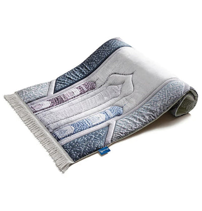Modefa Prayer Rug Premium Foldable Cushion Prayer Mat - Call to Prayer Blue