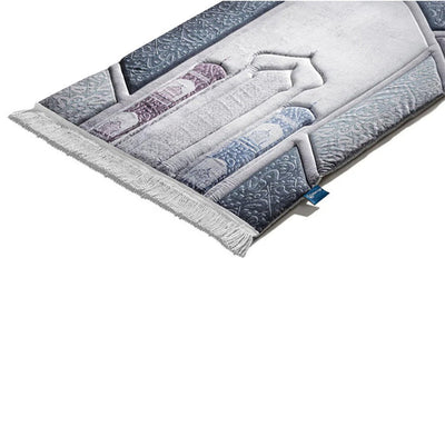 Modefa Prayer Rug Premium Foldable Cushion Prayer Mat - Call to Prayer Blue