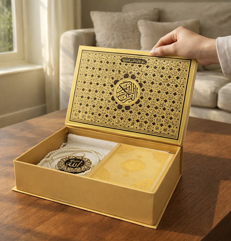 YOHKU ギフトボックス Quran Gift Box 4 Piece Set - Gold