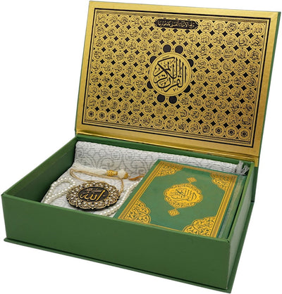 Quran Gift Box 4 Piece Set - Green