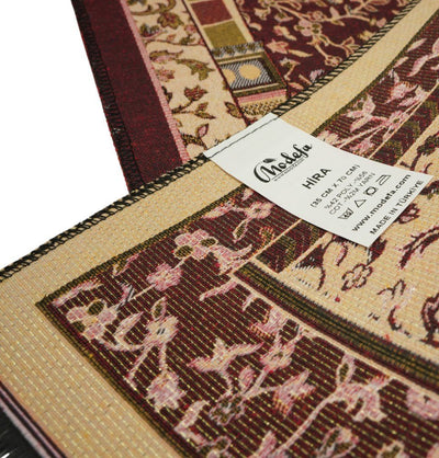 Modefa Prayer Rug Red Cotton Woven Child Islamic Prayer Mat - Garden Arch - Red