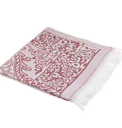Modefa Prayer Rug Red Ramadan Lantern Cylinder Gift Box Set with Prayer Mat & Prayer Beads - Red