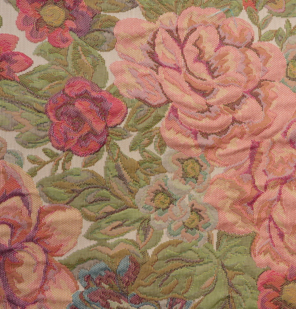 Modefa Prayer Rug Rose Beige Embroidered Rose Islamic Prayer Mat - Rose Beige