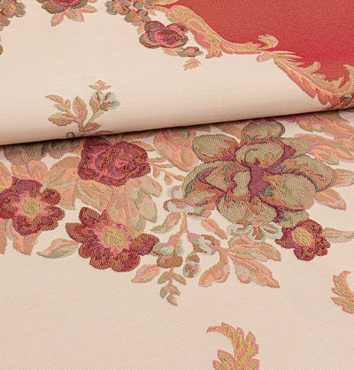 Modefa Prayer Rug Rose Red Embroidered Rose Islamic Prayer Mat - Rose Red