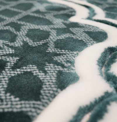 Modefa Prayer Rug Teal Double Plush Wide Islamic Prayer Rug Andalus - Teal