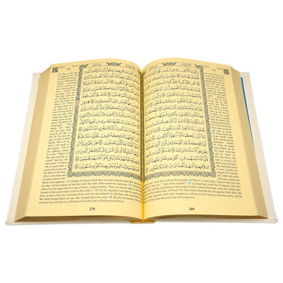 Modefa Prayer Rug White Gold Prayer Rug Gift Box Set - With Quran & Prayer Beads - White Gold