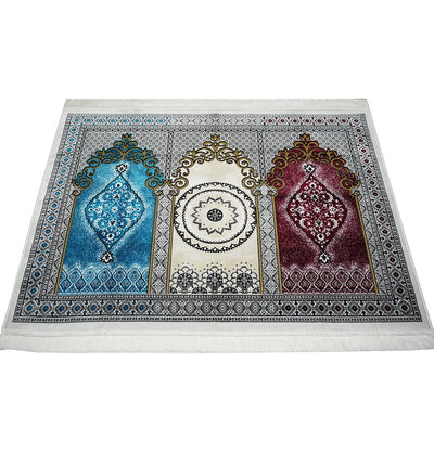 Modefa Prayer Rug Wide 3 Person Prayer Rug Multicolored #17-1