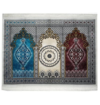 Modefa Prayer Rug Wide 3 Person Prayer Rug Multicolored #17-1