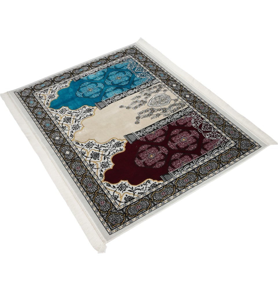 Modefa Prayer Rug Wide 3 Person Prayer Rug Multicolored - #17-10