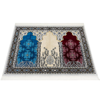 Modefa Prayer Rug Wide 3 Person Prayer Rug Multicolored - #17-10