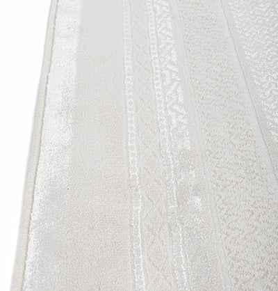 Modefa Prayer Rug Wide 4 Person Masjid Islamic Prayer Rug - Serenity Garden Creme