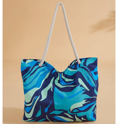 Modefa Purses Tote Beach Bag - C2334 Retro Blue