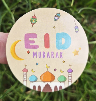 Modefa Ramadan & Eid Party Fun Kids Themed Eid Mubarak Stickers - Pack of 10