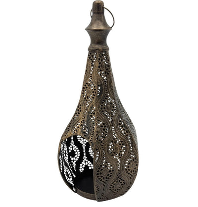 Modefa Ramadan & Eid Party Islamic Holiday Decor | Mosaic Lantern 12.5in - Bronze