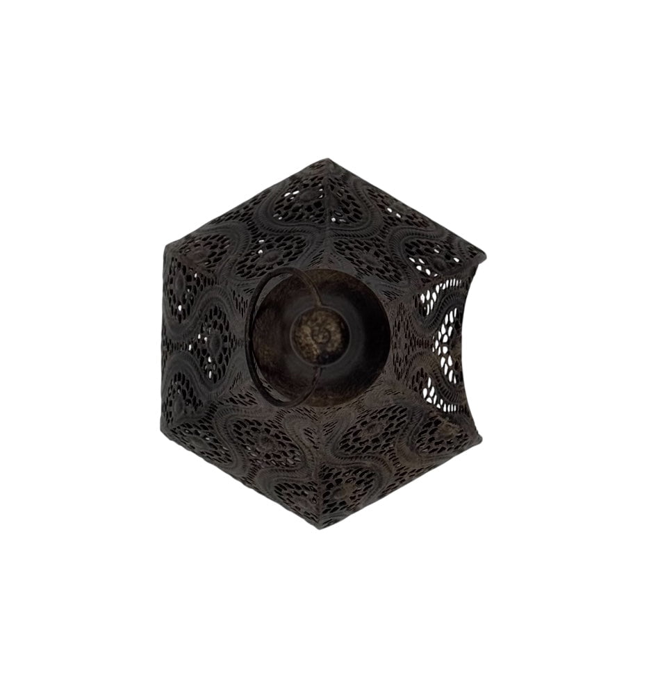 Modefa Ramadan & Eid Party Islamic Holiday Decor | Mosaic Lantern 12.5in - Bronze