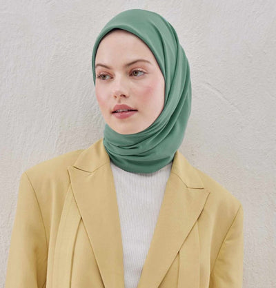 Modefa scarf Mint Medine Ipek Chiffon Square Hijab - Mint