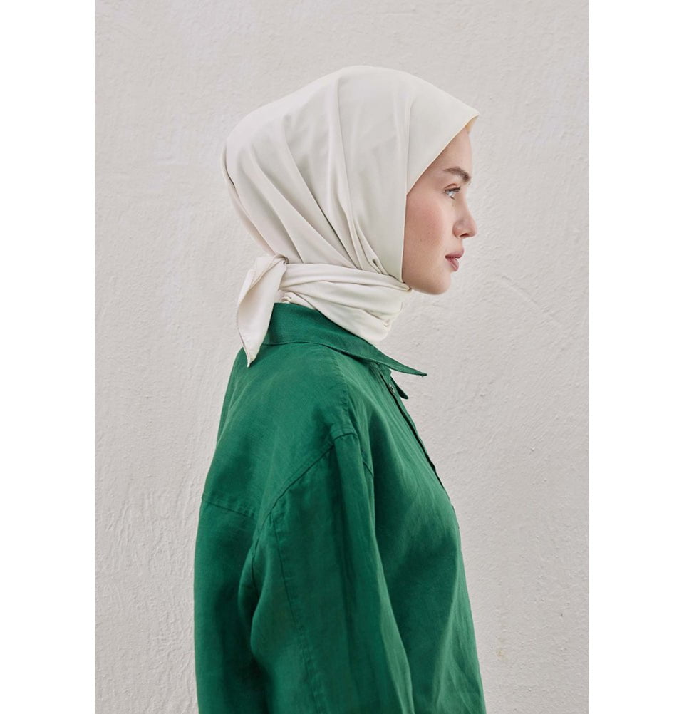 Modefa scarf Off-White Medine Ipek Chiffon Square Hijab - Off-White