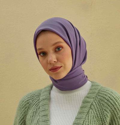 Modefa scarf Purple Medine Ipek Chiffon Square Hijab - Purple