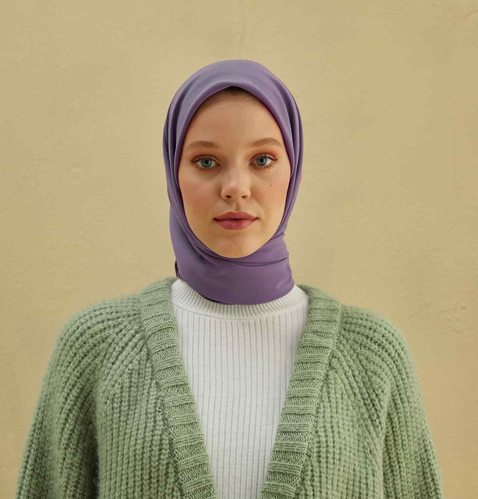 Modefa scarf Purple Medine Ipek Chiffon Square Hijab - Purple