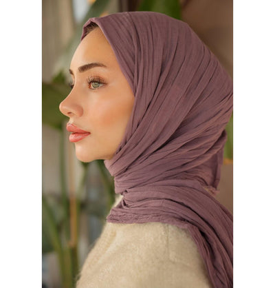 Modefa Shawl Acai Violet Premium Knit Cotton Hijab Shawl - Acai Violet
