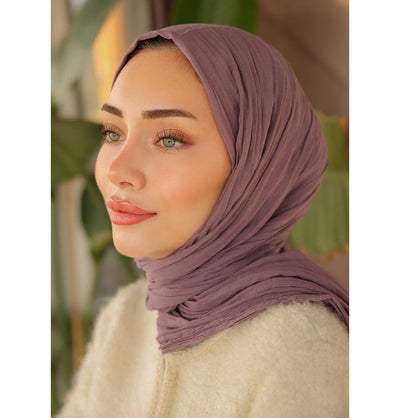 Modefa Shawl Acai Violet Premium Knit Cotton Hijab Shawl - Acai Violet