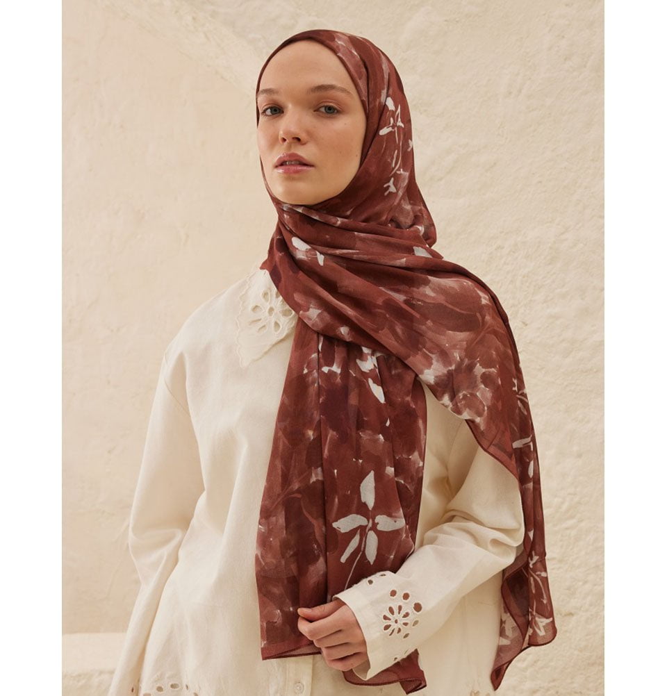 Modefa Shawl Auburn Rami Lightweight Hijab Shawl Lizzy - Auburn