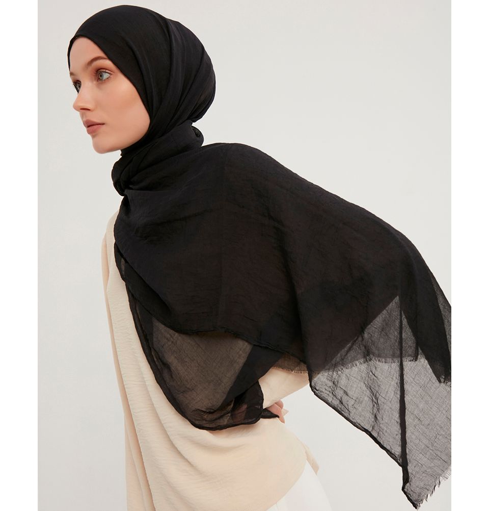 Modefa Shawl Black Comfort Hijab Shawl - Black