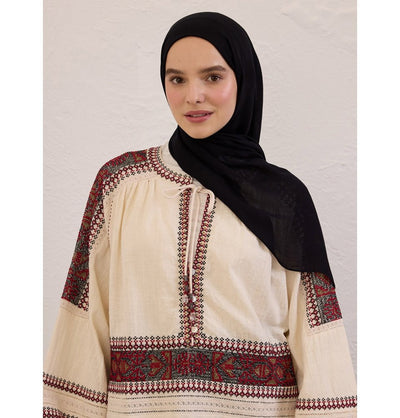 Modefa Shawl Black Everyday Basic Soft Viscose Shawl Hijab - Black