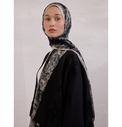 Modefa Shawl Black Rami Lightweight Hijab Shawl Secret Elegance - Black