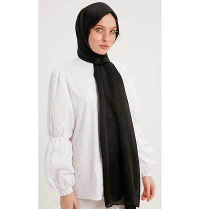 Modefa Shawl Black Shine Hijab Shawl - Black