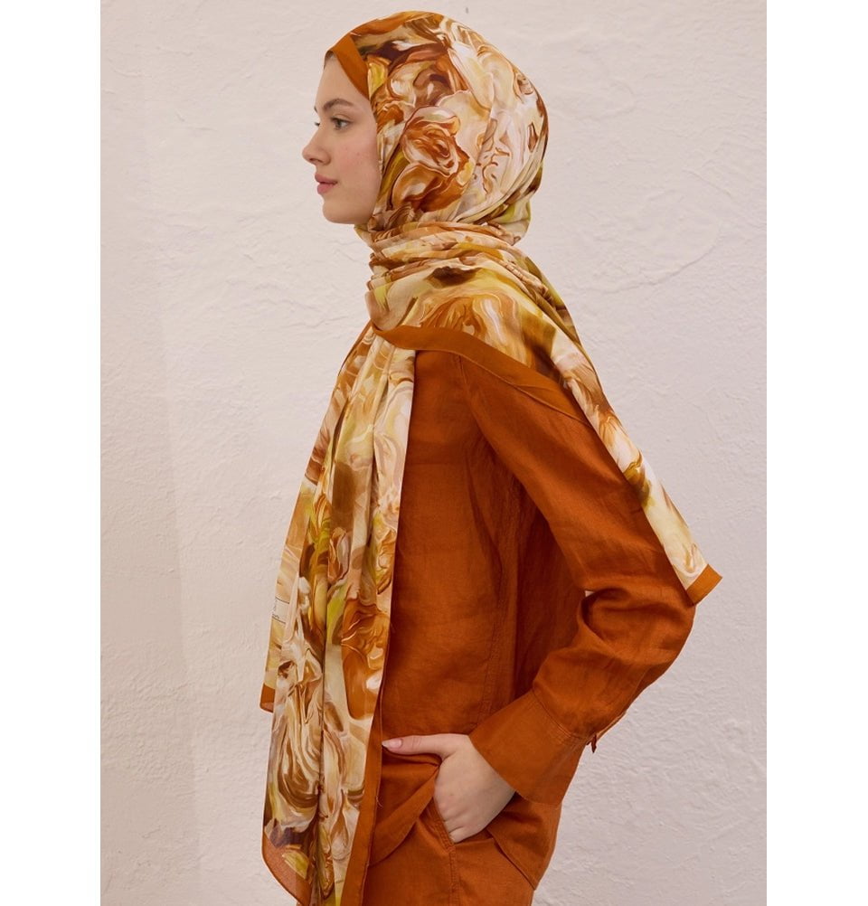 Modefa Shawl Brick Orange Rami Lightweight Hijab Shawl Nerissa - Brick Orange