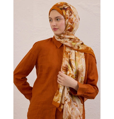 Modefa Shawl Brick Orange Rami Lightweight Hijab Shawl Nerissa - Brick Orange