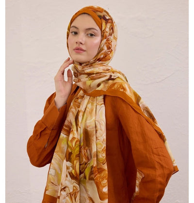 Modefa Shawl Brick Orange Rami Lightweight Hijab Shawl Nerissa - Brick Orange