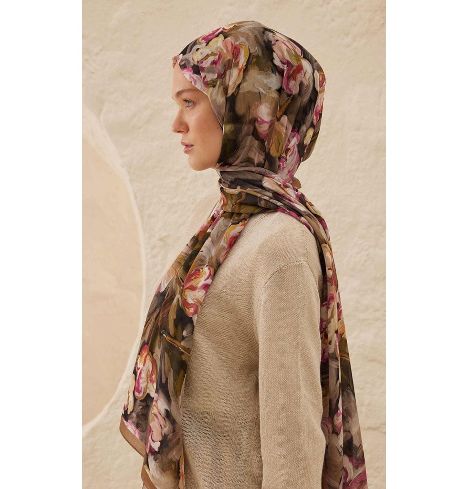 Modefa Shawl Brown Rami Lightweight Hijab Shawl Lavinia - Brown