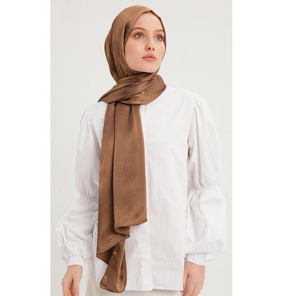Modefa Shawl Brown Shine Hijab Shawl - Brown