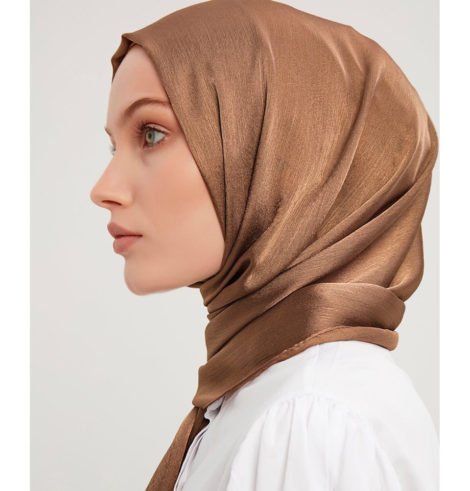 Modefa Shawl Brown Shine Hijab Shawl - Brown