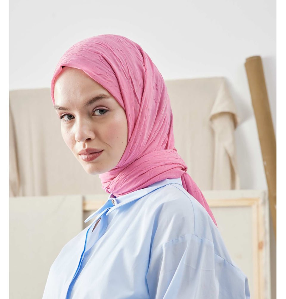 Modefa Shawl Bubblegum Pink Bamboo Viscose Summer Hijab Shawl - Bubblegum Pink