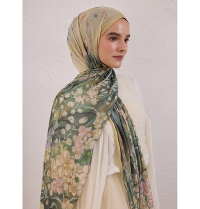 Modefa Shawl Butter Rami Lightweight Hijab Shawl Wisteria - Butter Yellow